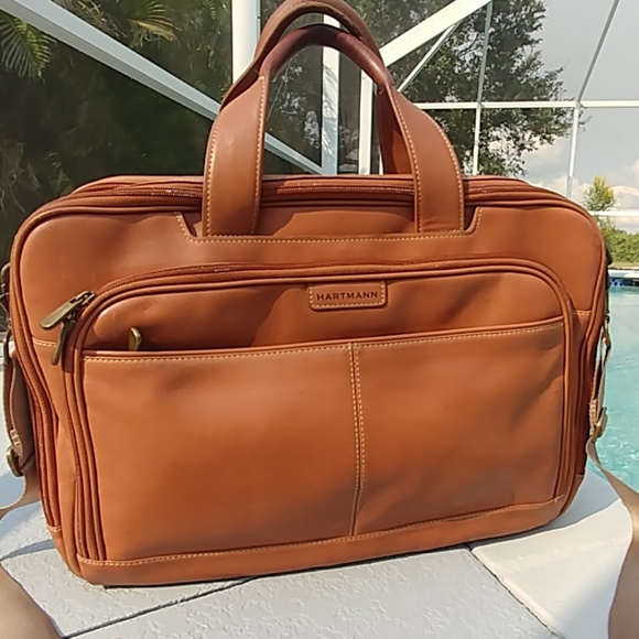 hartmann leather briefcase